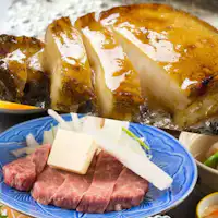 メインが選べる和牛ステーキ 鮑ステーキ