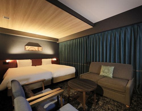 ツインルーム夜全体