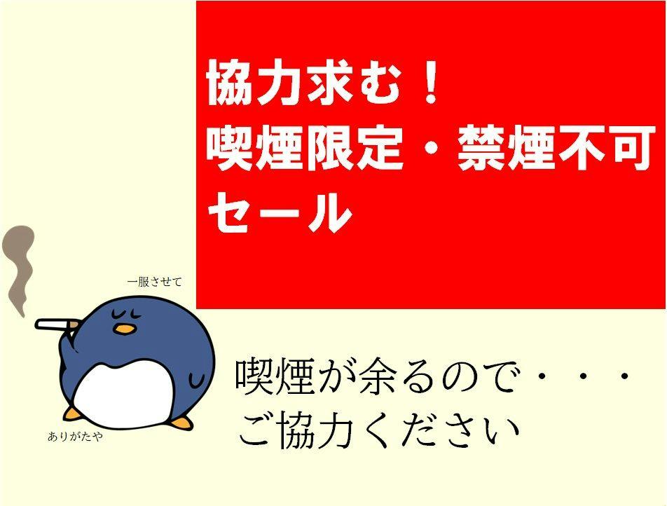 【協力求む/喫煙限定・禁煙不可】【事前カード決済限定】喫煙が余るので喫煙室限定セール/素泊まり