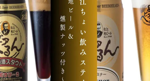 松江ちょい飲みステイ~地ビールと燻製ナッツで味わう上質なひととき~<素泊り>