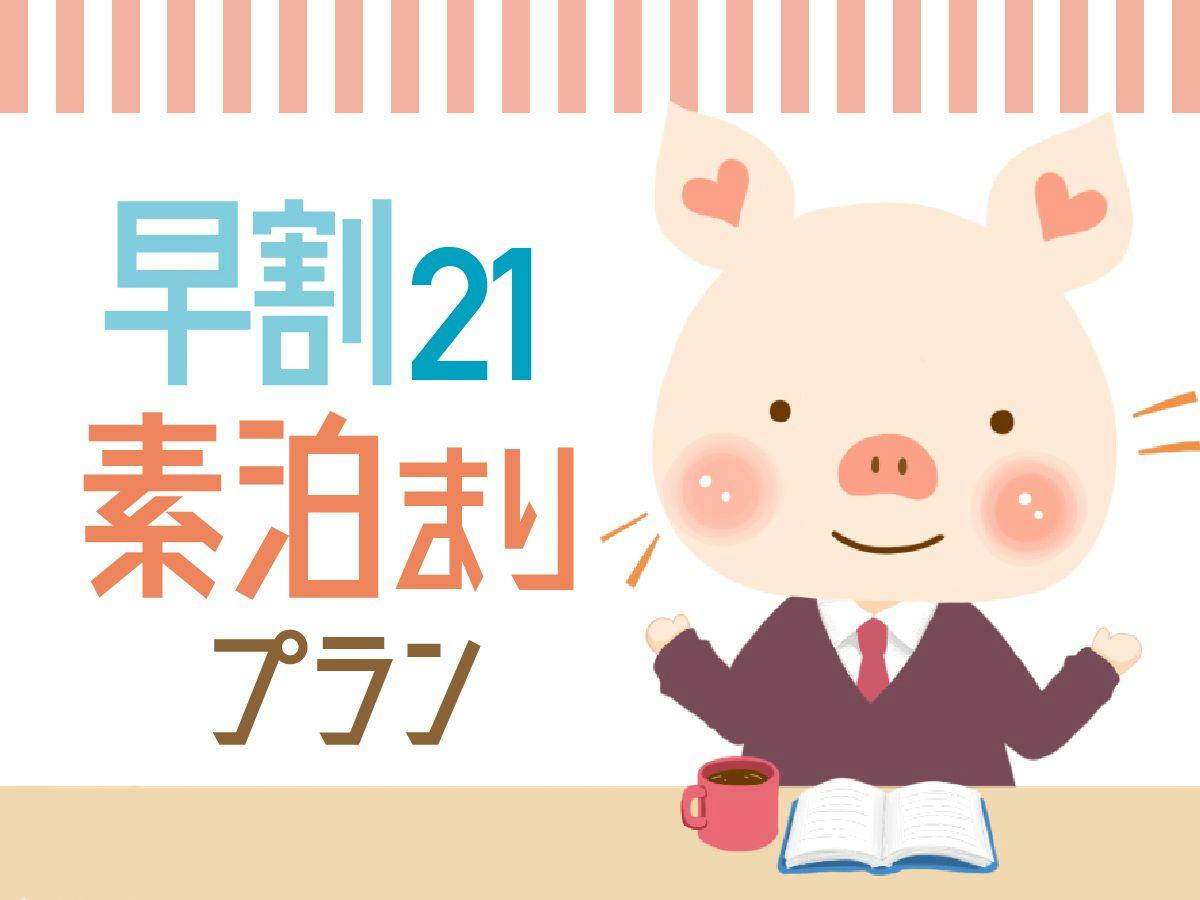 【早期割21】21日前までの予約で15％オフ！シンプルステイ 12時チェックアウト＜素泊り＞