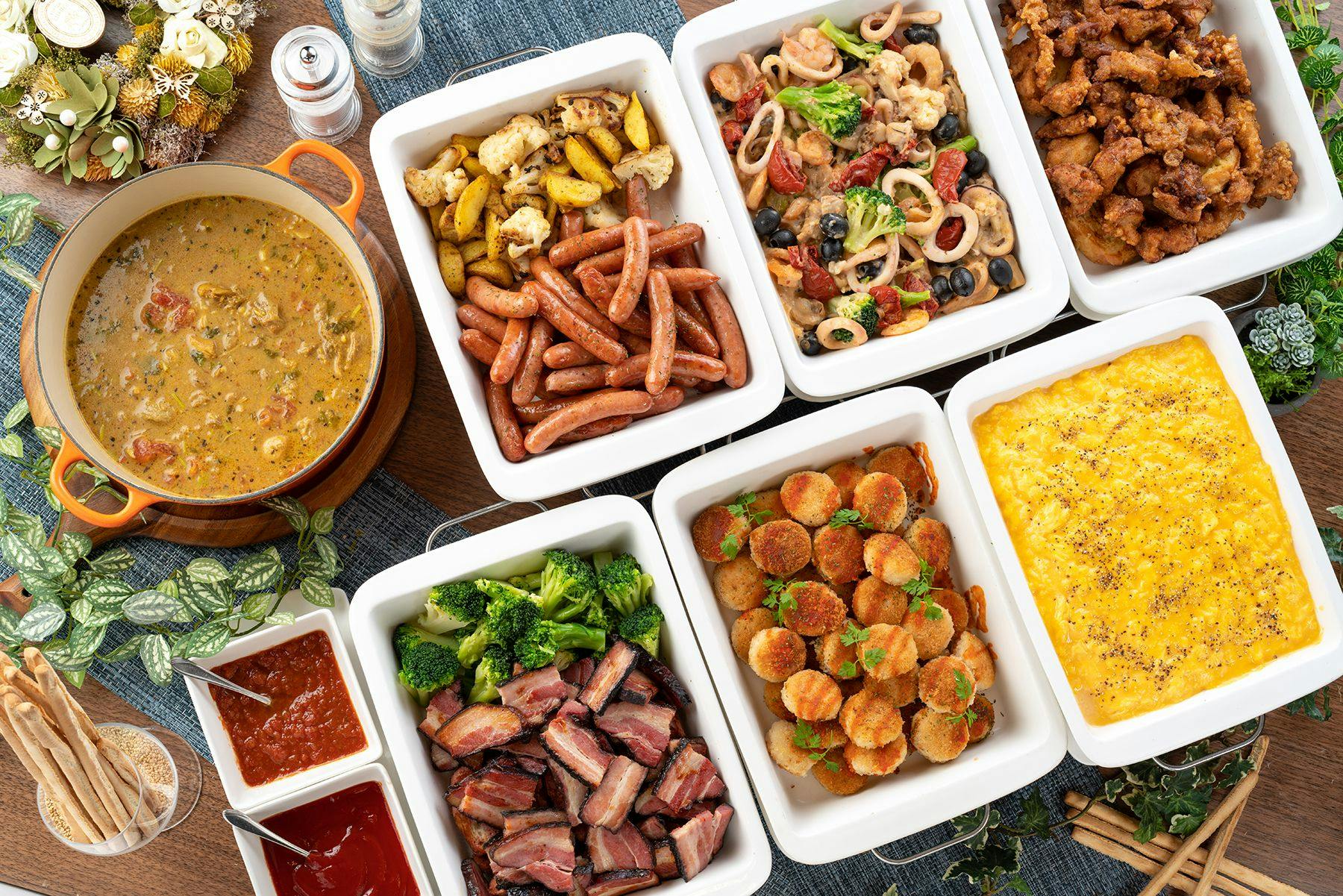 【朝食】コロナ対策万全のビュッフェ形式