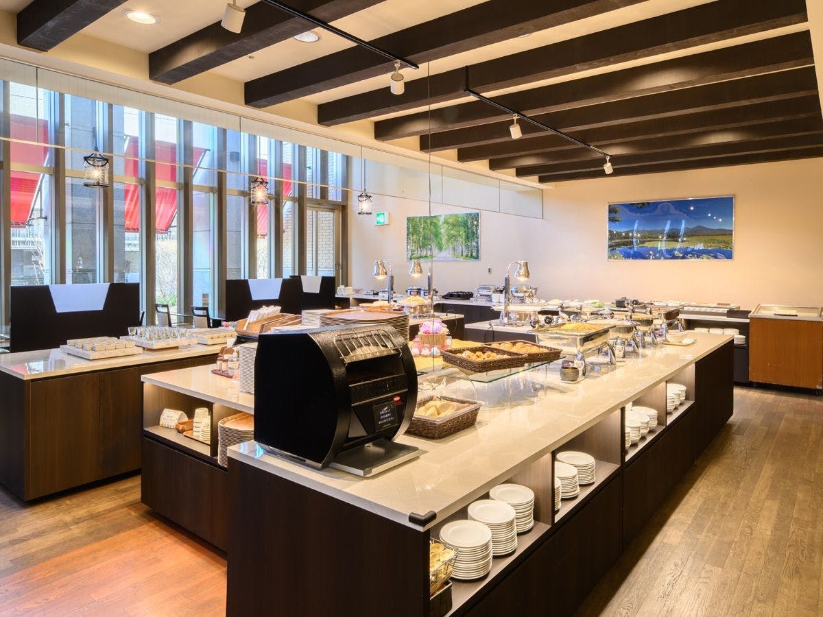 【朝食会場】北海道産食材を使用した料理