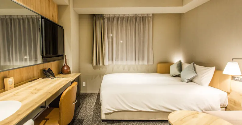 禁煙 スタンダードダブル バス トイレ別 17平米 スタンダード 快適な居住空間stay トイレ バス 洗面台が独立 素泊り プラン ホテルミュッセ銀座名鉄 一休 Com