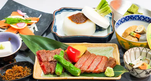 【朝・夕2食付き】料理長おすすめ近江牛&国産和牛ステーキ豪華食べ比べコース