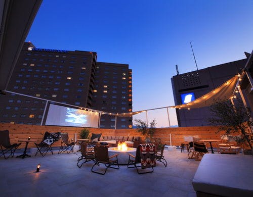 10階BAR IGNISルーフトップテラス