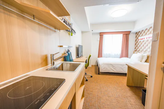 キッチン&電子レンジ&洗濯機付きダブル