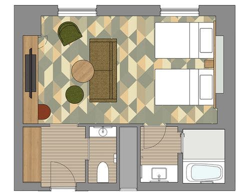 【風呂】デラックスツイン