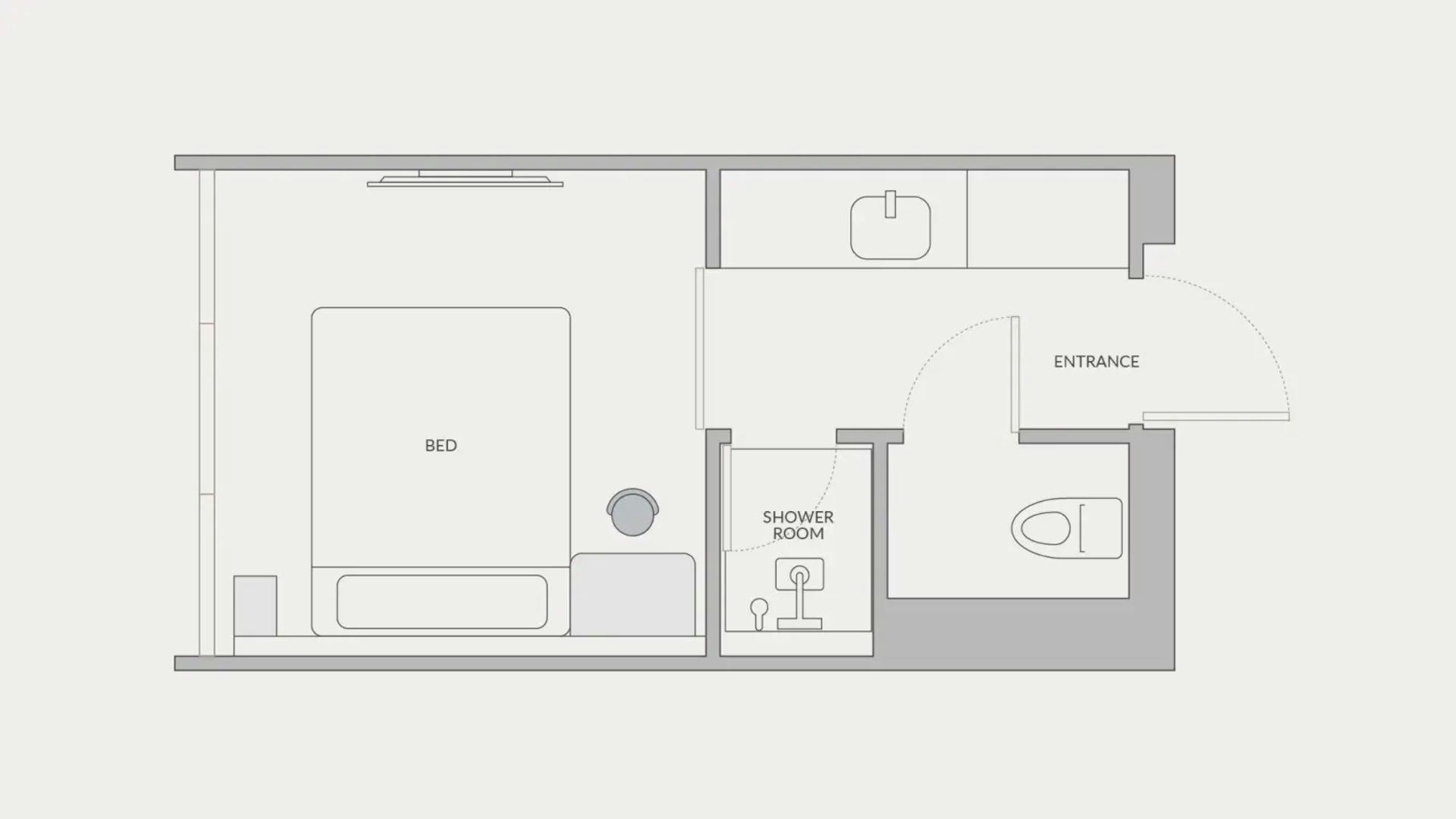 King:客室の間取り図