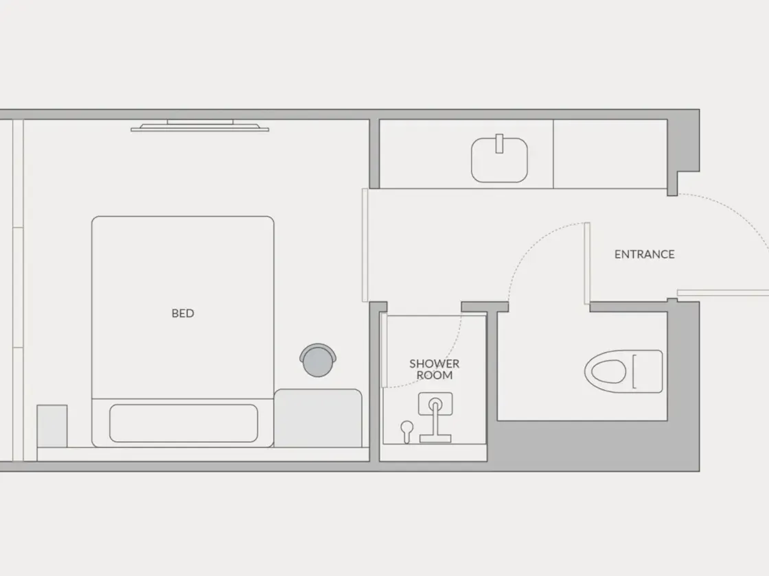 King:客室の間取り図
