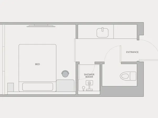 King:客室の間取り図