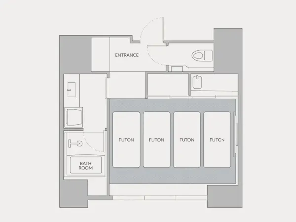 客室の間取り図