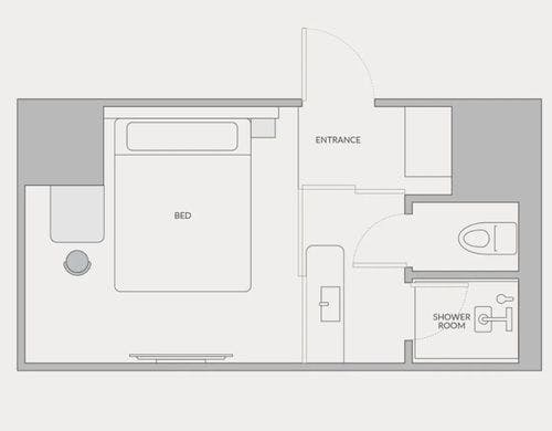 Queen:客室の間取り図