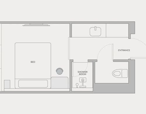 King:客室の間取り図