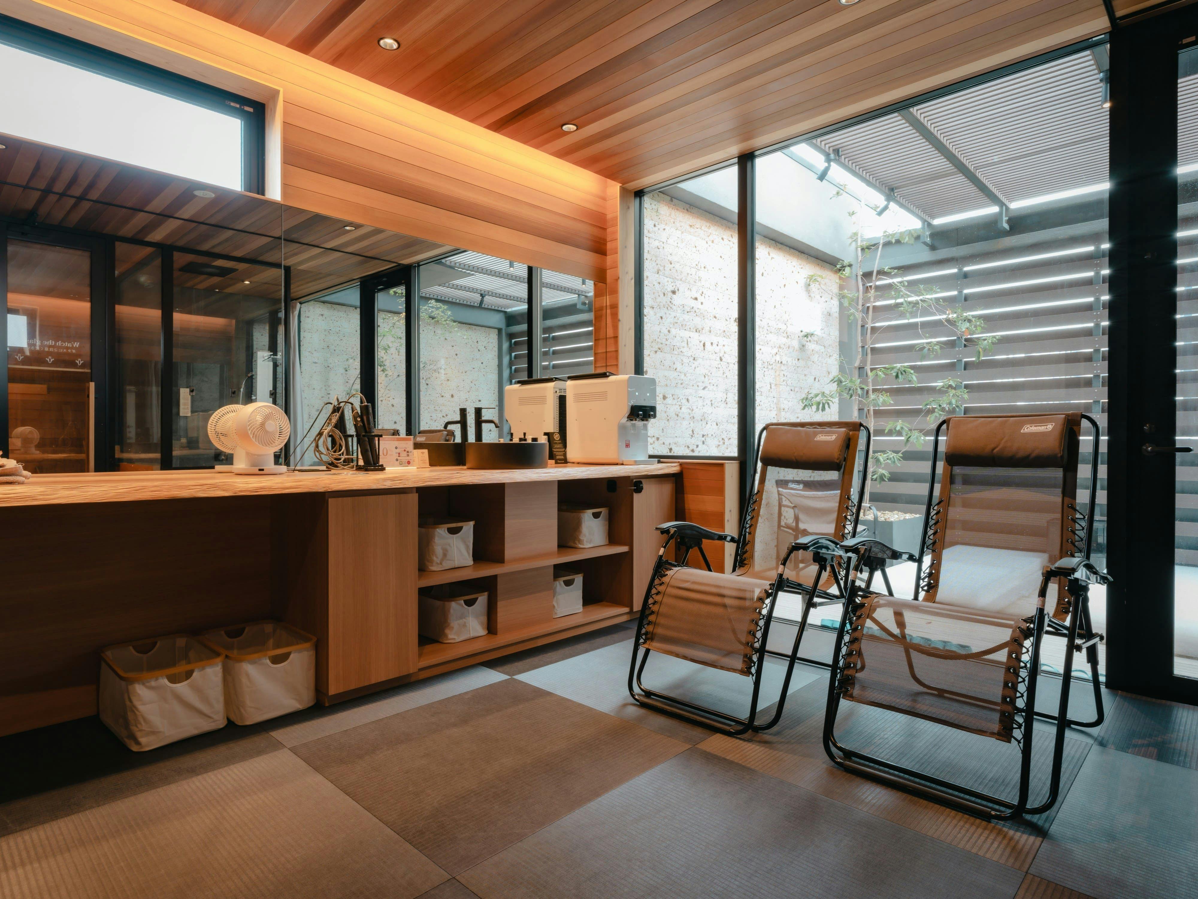 館内併設の個室サウナルーム