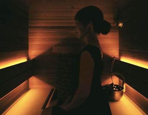 館内併設の個室サウナルーム