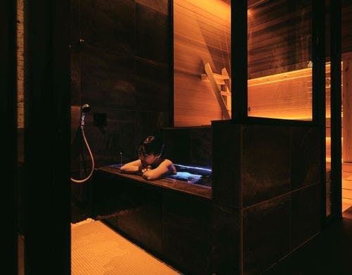 冷却した地下水を使用した水風呂