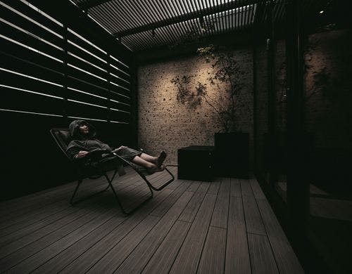 こだわりの空間の外気浴