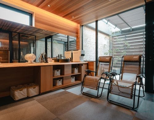 館内併設の個室サウナルーム