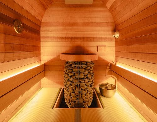 館内併設の個室サウナルーム