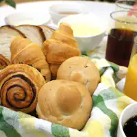 บริการอาหารเช้าแบบเบา ๆ ฟรี