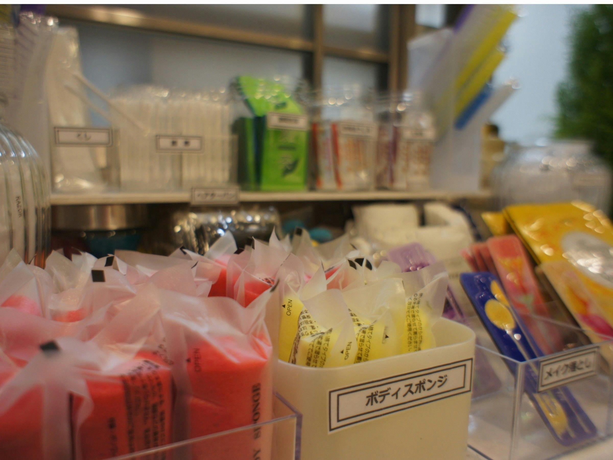 มุมสิ่งอำนวยความสะดวกที่มีไอเท็มมากกว่า 15 ชนิด