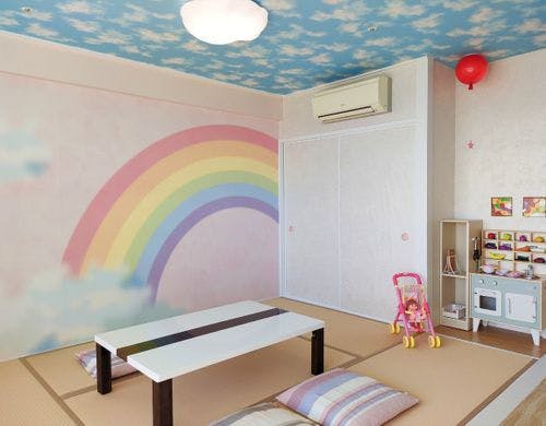 キッズルーム和室・おままごとセットや虹も