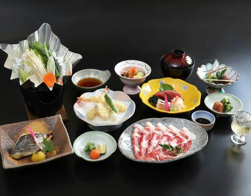 豚しゃぶメインの平日限定会席のプランです