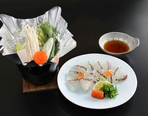 別注料理の鯛しゃぶ（事前予約要）