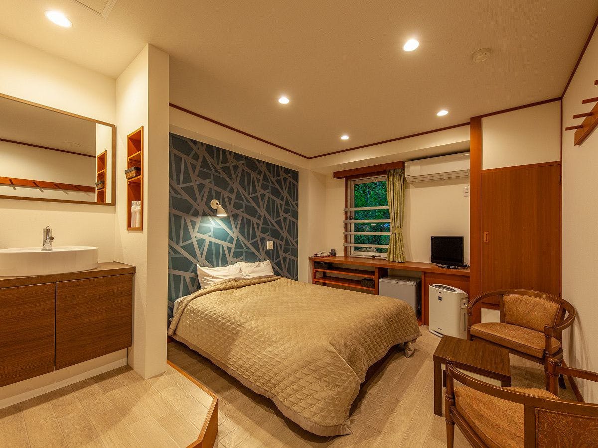 ห้องพักเตียงคู่สไตล์ตะวันตก