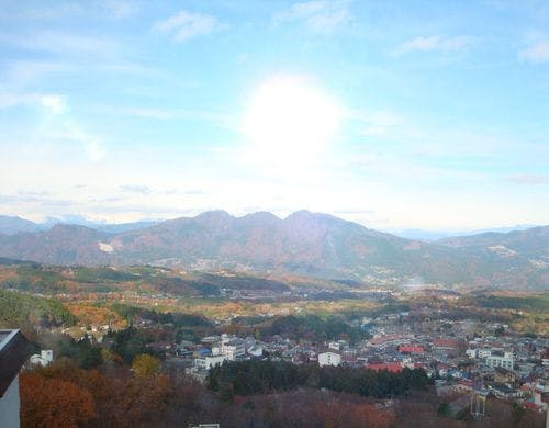 高層階客室からの景色。（一例）