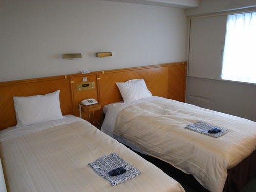 トリプルルーム（17.1平米）、２名様利用時