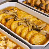 【อาหารเช้า】แฮมเบอร์เกอร์เต้าหู้