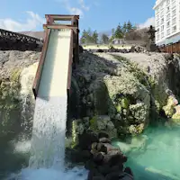 Tempat terkenal Kusatsu "Yubatake"