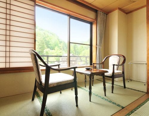 湯端館スタンダード和室・広縁・喫煙