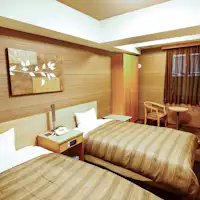 ห้องพักเตียงคู่ (ฝั่งตรงข้ามภูเขาไฟฟูจิและทะเลสาบคาวากุจิ)