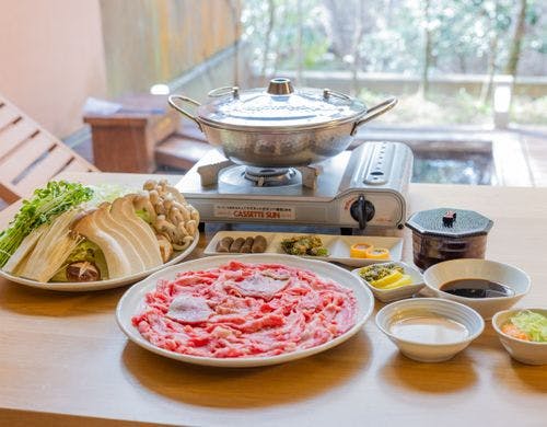 「常陸牛」さっぱりとしゃぶしゃぶで。