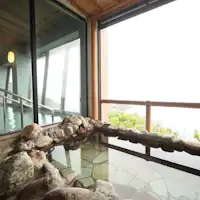 Pemandian terbuka dengan pemandangan Selat Tsugaru (※ Pria dan wanita).