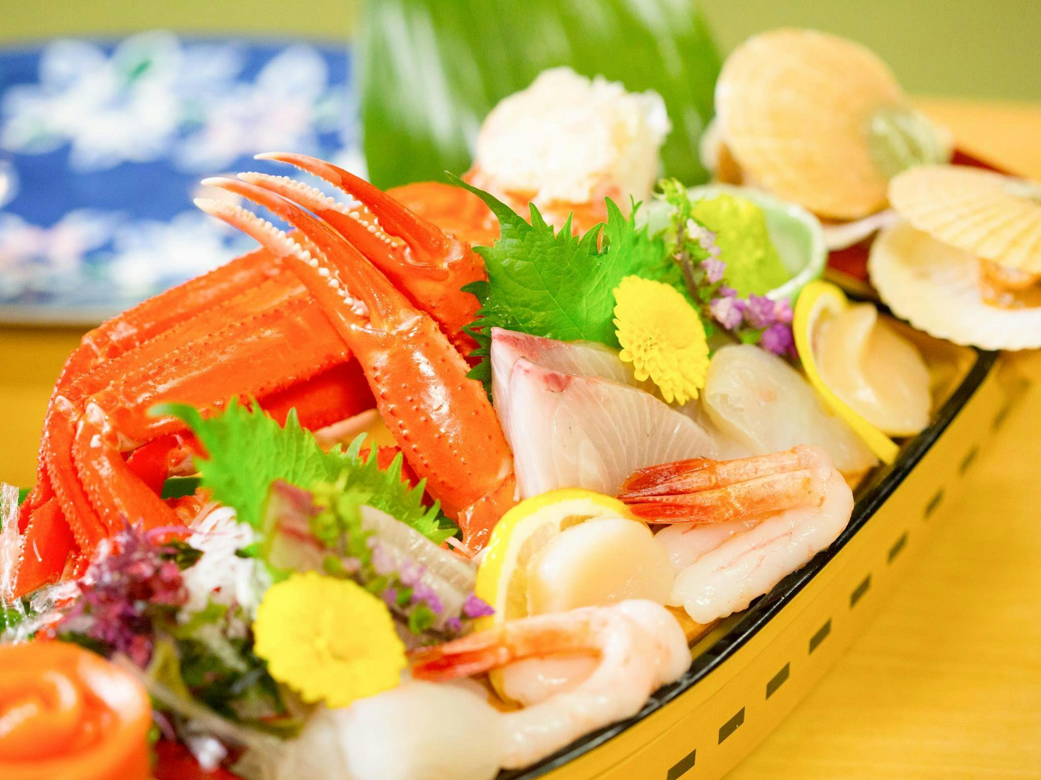 Perahu sashimi! *Foto adalah untuk 2 orang.