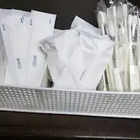 - Berus gigi, sikat, pisau cukur: 2 item 100 yen