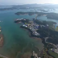 Gambar laut dari drone