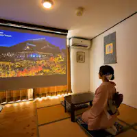 교토 관광 기분을 만끽할 수 있는 시어터룸