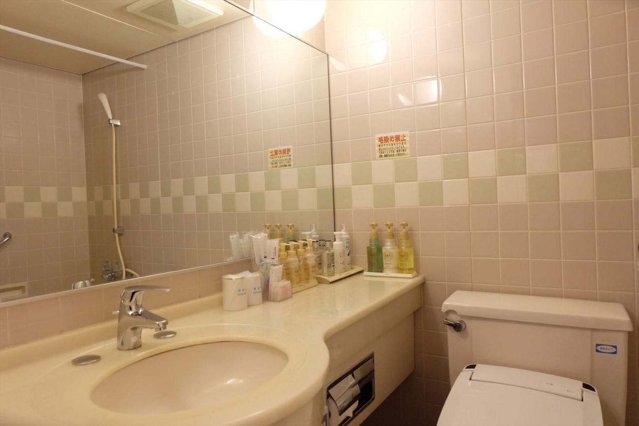 ห้องพักเตียงคู่พร้อมห้องน้ำในตัว