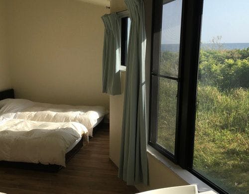 オーシャンビューの4名様部屋。