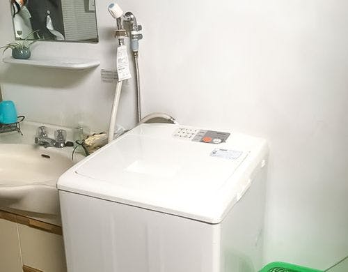 ・洗濯機完備で長期滞在時にも安心です