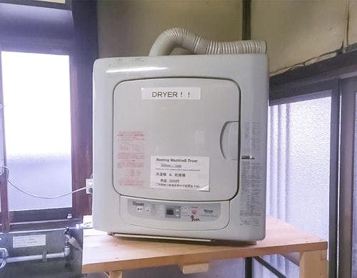 ・洗濯機・乾燥機を完備（1回300円）