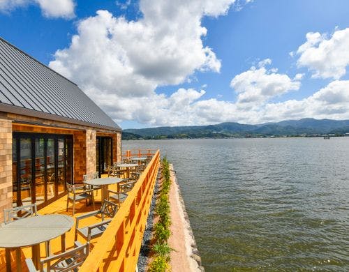 湖屋CAFE テラス席