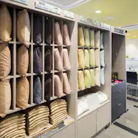 8가지 선택 가능한 베개를 준비했습니다 (선착순).