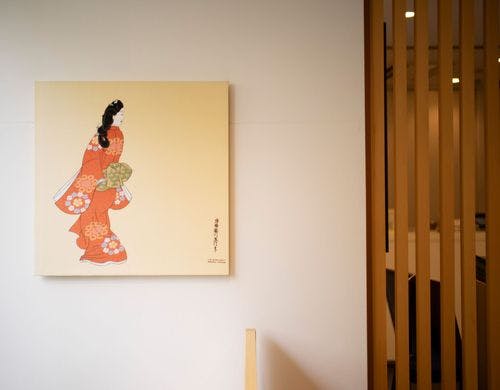 ウェルカムラウンジは和の空間