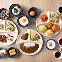 Gambar penyajian sarapan sehat